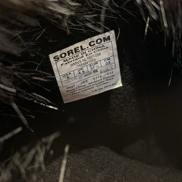 SOREL CATE THE GREAT LADIES BROWN GRAY WINTER SKI SNOW BOOTS-6M-1927-059 - Picture 10 of 14